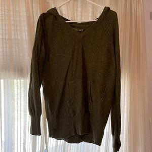 Prana green hooded sweater